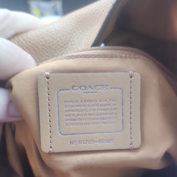 Coach Leather Shoulder Bag in Tan - Picture 10 of 13